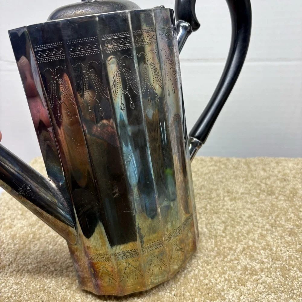 Vtg Paul Revere Coffee Pot American Silverplate Hollowware by LUNT SILVER “EGC”
